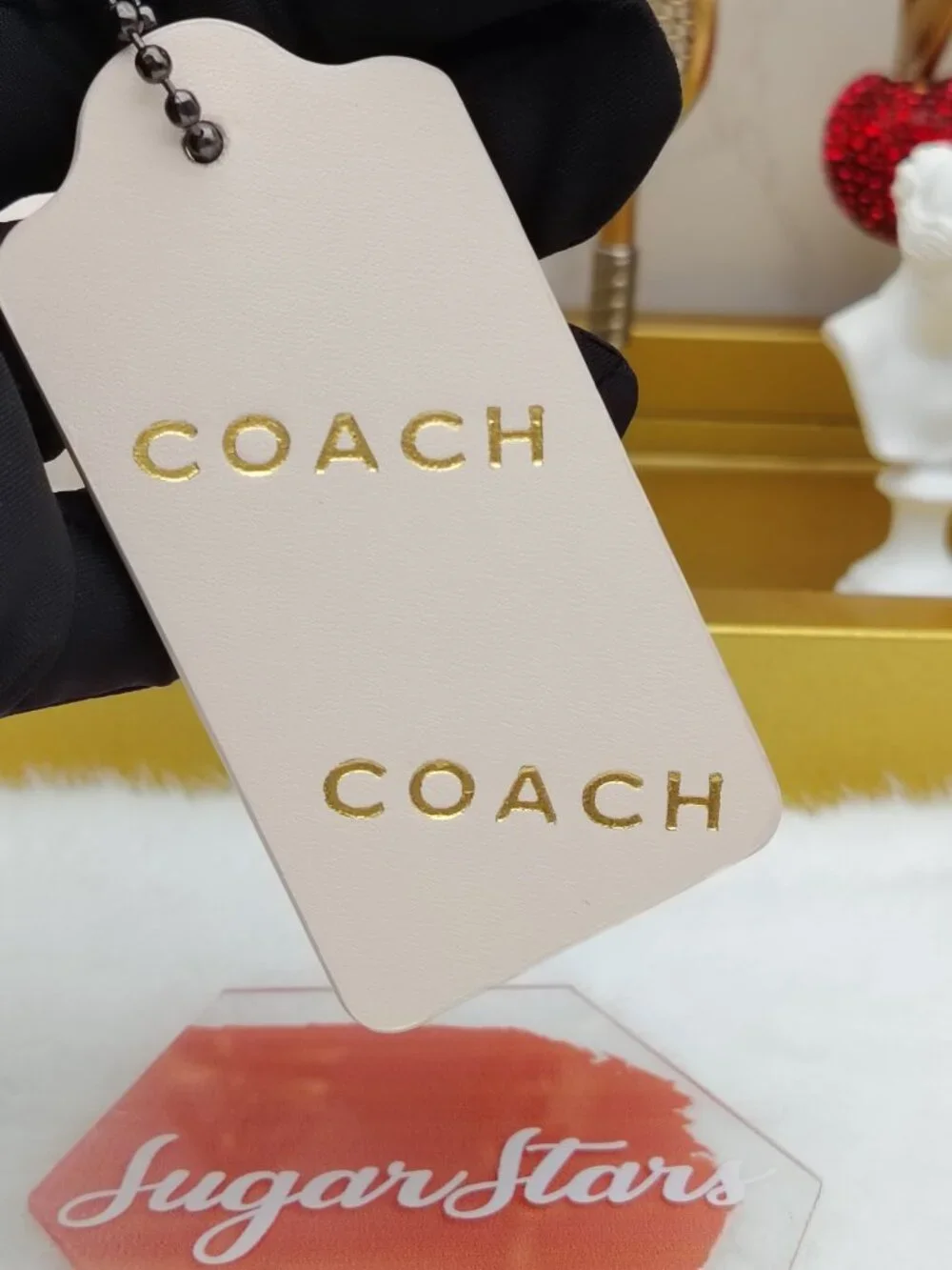 Coach bag charm purse charm